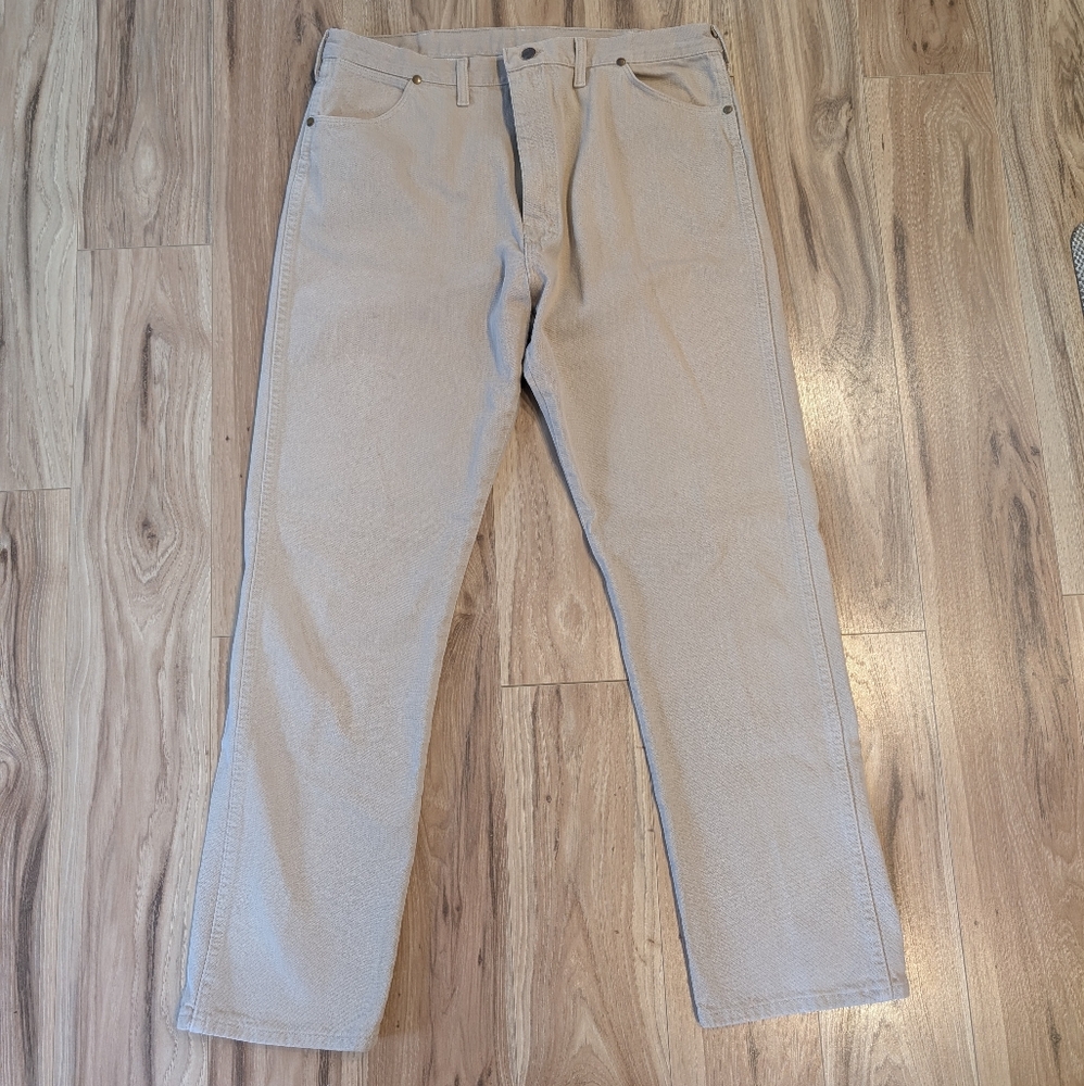 Men's Western Beige Wrangler Jeans